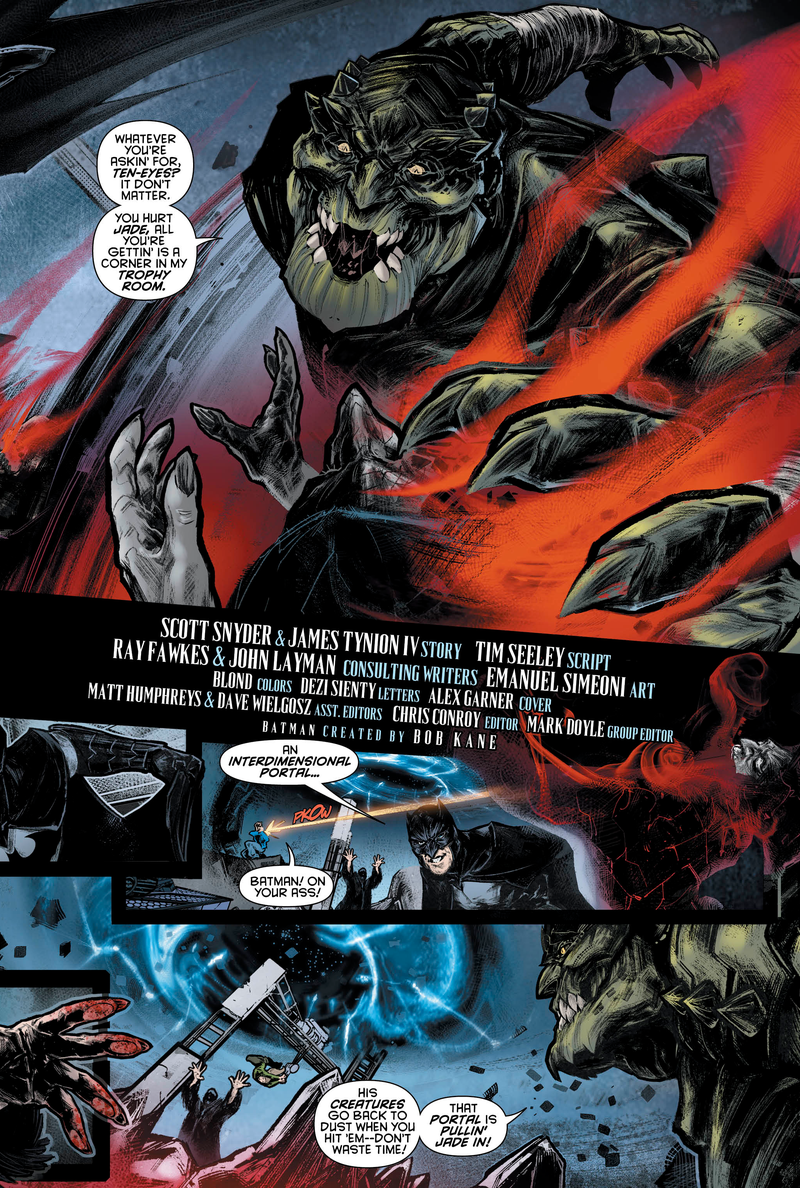 Illustration for article titled Exclusive DC preview: The Dark Knight partners with Killer Croc in Batman Eternal #20